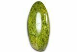 Polished Free-Standing Green Pistachio Opal - Madagascar #361543-1
